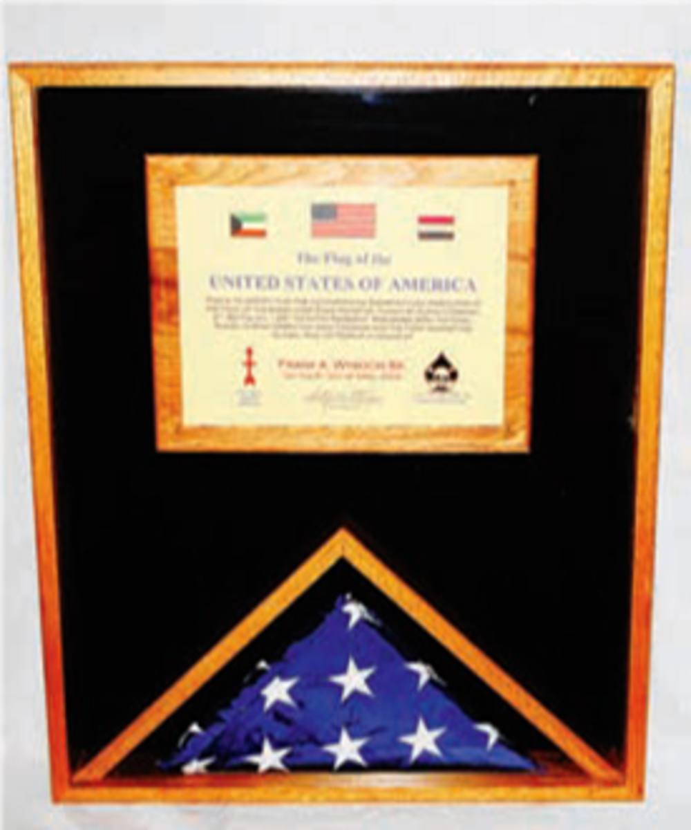 Military Memorial Flag Medal and Certificate Display Case. The Military Gift Store