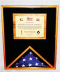 Large Military Flag and Medal Display Case -Shadow Box. The Military Gift Store