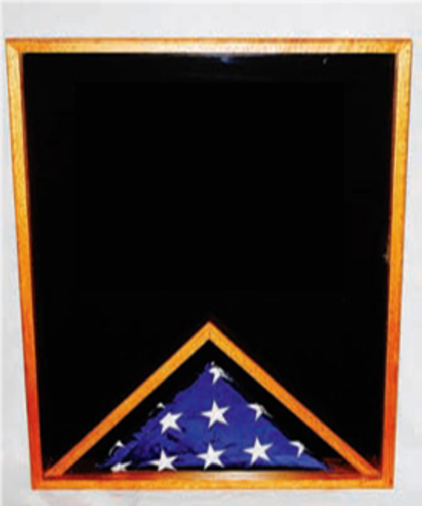 Large Military Memorial Flag, Medal Display Case. The Military Gift Store