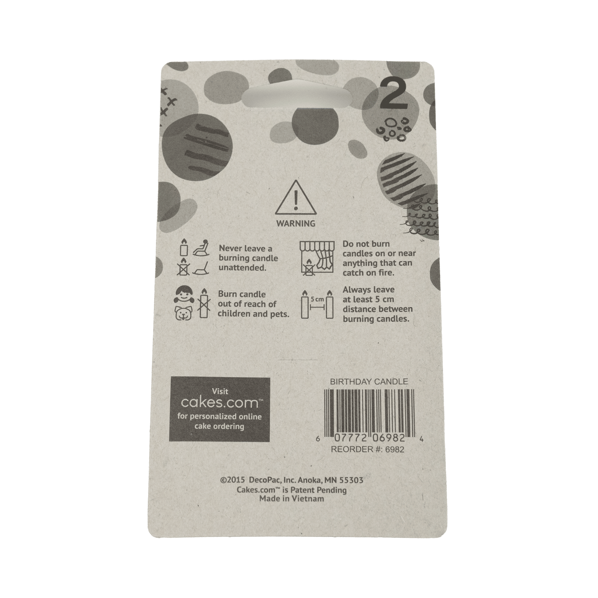 Deco Pac - Purple #2 Candle