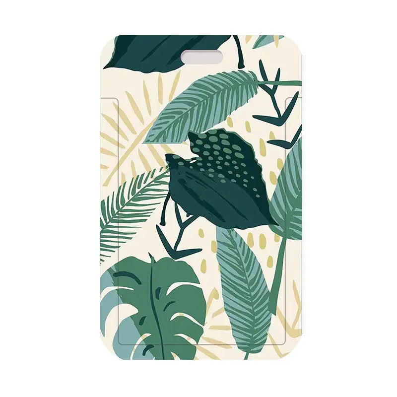 Green Plant Series Simple Fashion Lanyard Card Cover - SJB-DIAMOND ELITES