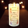 Skywin in Loving Memorial Candles for Deceased (Every Beat) - 5.9 x 2.7 in LED Flameless Candles, Remembrance Candle for Loss, Memorial Candles for Loss of Loved Ones, Sympathy Candles Memorial Gift