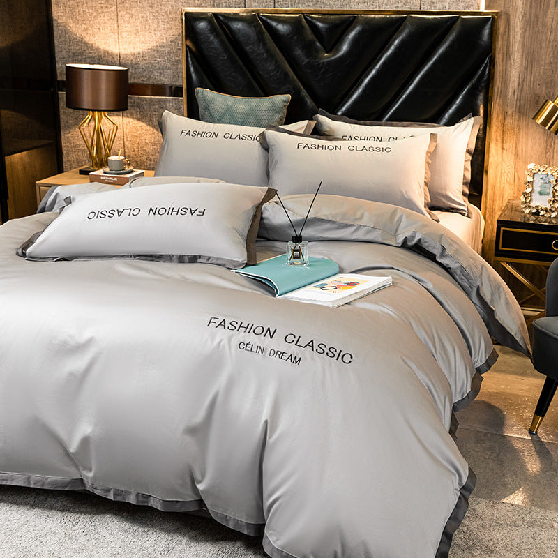 Four-piece bedding set with pure cotton cover Pi-Mart