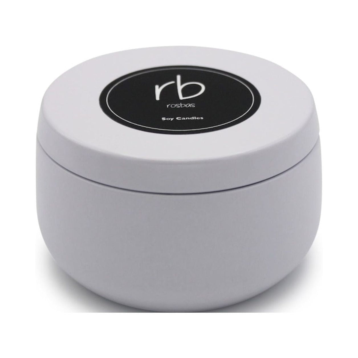 Rosbas Candle, Black Sea Scented, Natural Soy Wax, 6 oz White Tin, Cotton Wick, Long Burn Time, Drawstring Cotton Bag, Home, Handmade in USA EasyOptionXY LLC