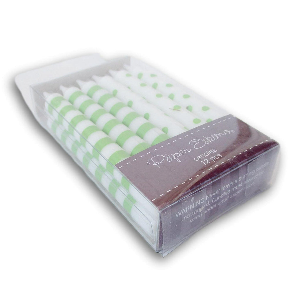 Paper Eskimo 12-Pack Party Candles, Green Apple EasyOptionXY LLC