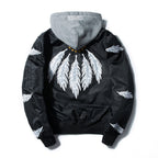 Japanese youth embroidery Harajuku style men's outer pilot jacket