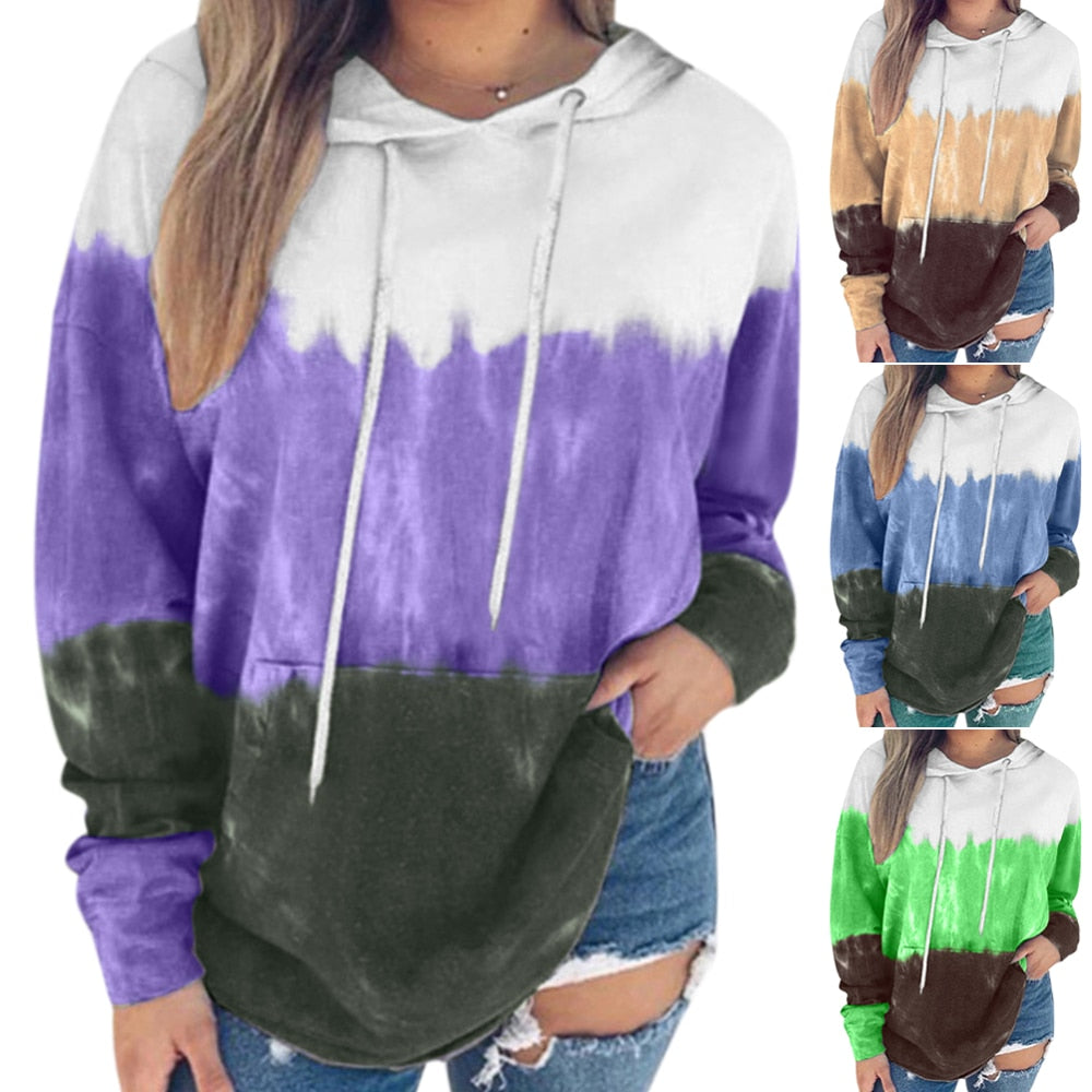Tie-dye print hoodie Pi-Mart