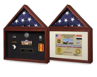 Flag plus certificate display case,3 x 5 flag The Military Gift Store