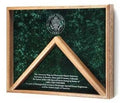 Deluxe Combo Awards, Flag Display Case - Solid Oak The Military Gift Store