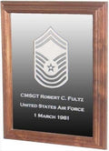 Military Laser Engraved Rank Insignia Mirror Frame. The Military Gift Store
