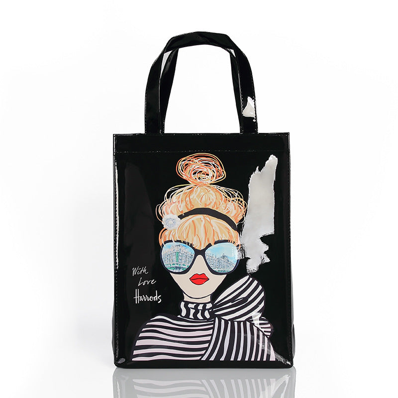 Letter printed handbag Pi-Mart