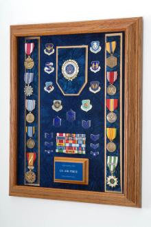 Awards Display Case - Military Embossed Emblem Case The Military Gift Store