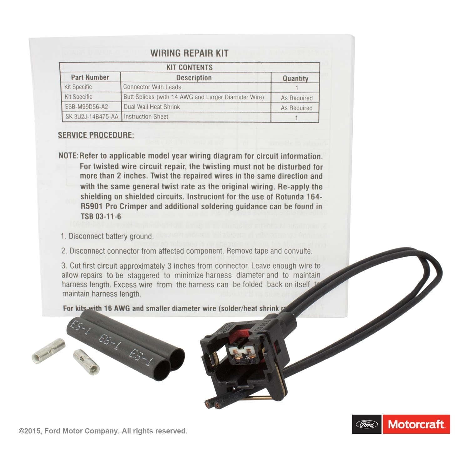 Motorcraft Engine Camshaft Position Sensor Connector WPT-1054 Fits select: 2011-2019 FORD F150, 2012-2019 FORD EXPLORER