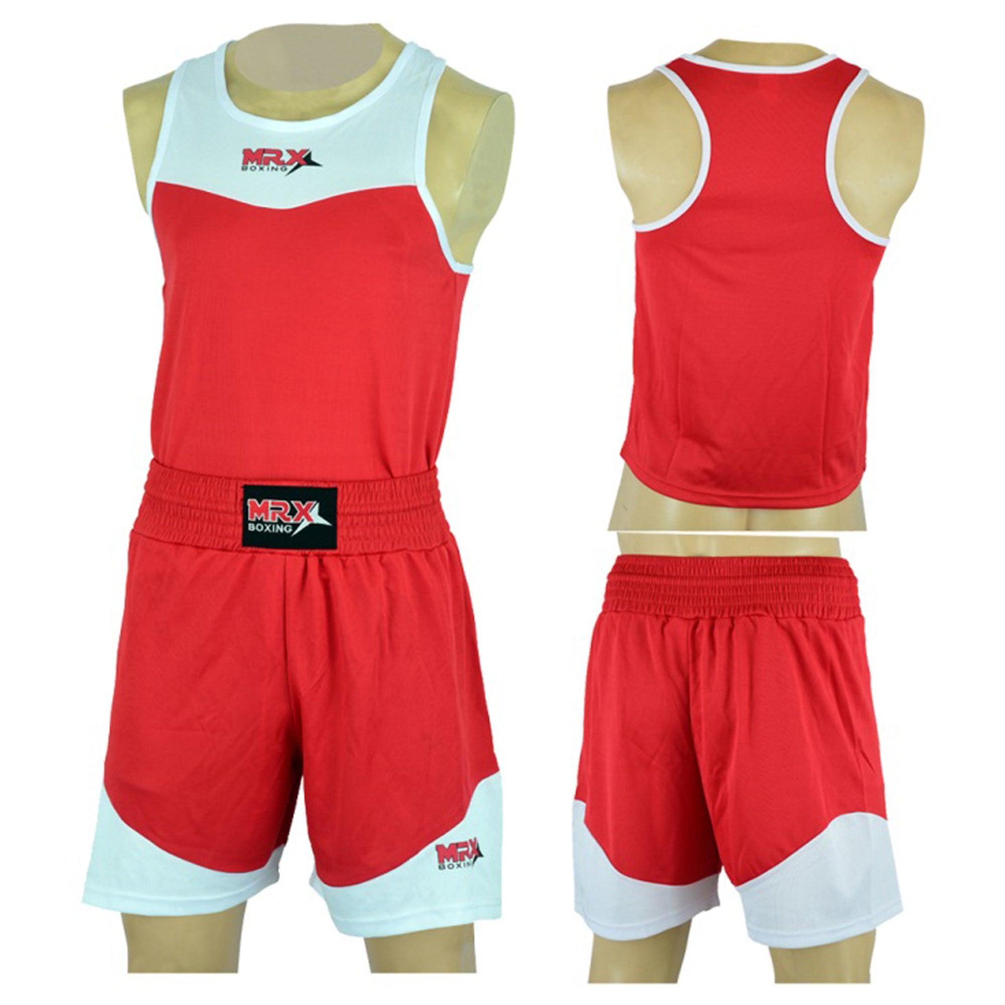 MRX Men's Boxing Uniform set for Training or Fighting Jersey & Shorts All Sizes - SJB-DIAMOND ELITES