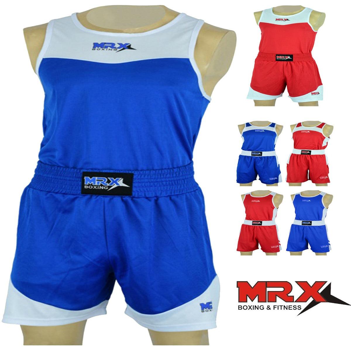 MRX Men's Boxing Uniform set for Training or Fighting Jersey & Shorts All Sizes - SJB-DIAMOND ELITES