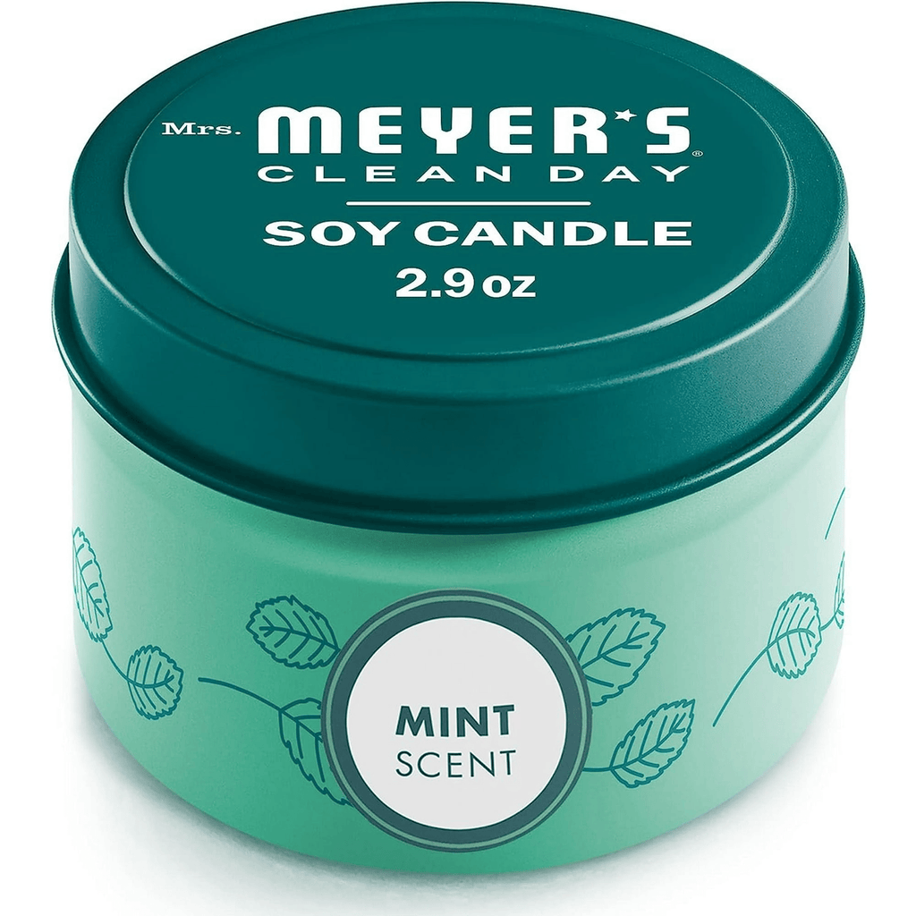 Mrs. Meyer's Clean Day 2.9 Oz. Mint Small Tin Soy Candle 322919
