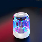 Portable Speakers Bluetooth Column Wireless Bluetooth Speaker Powerful Bass Radio with Variable Color LED Light Pi-Mart