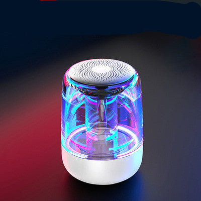 Portable Speakers Bluetooth Column Wireless Bluetooth Speaker Powerful Bass Radio with Variable Color LED Light Pi-Mart