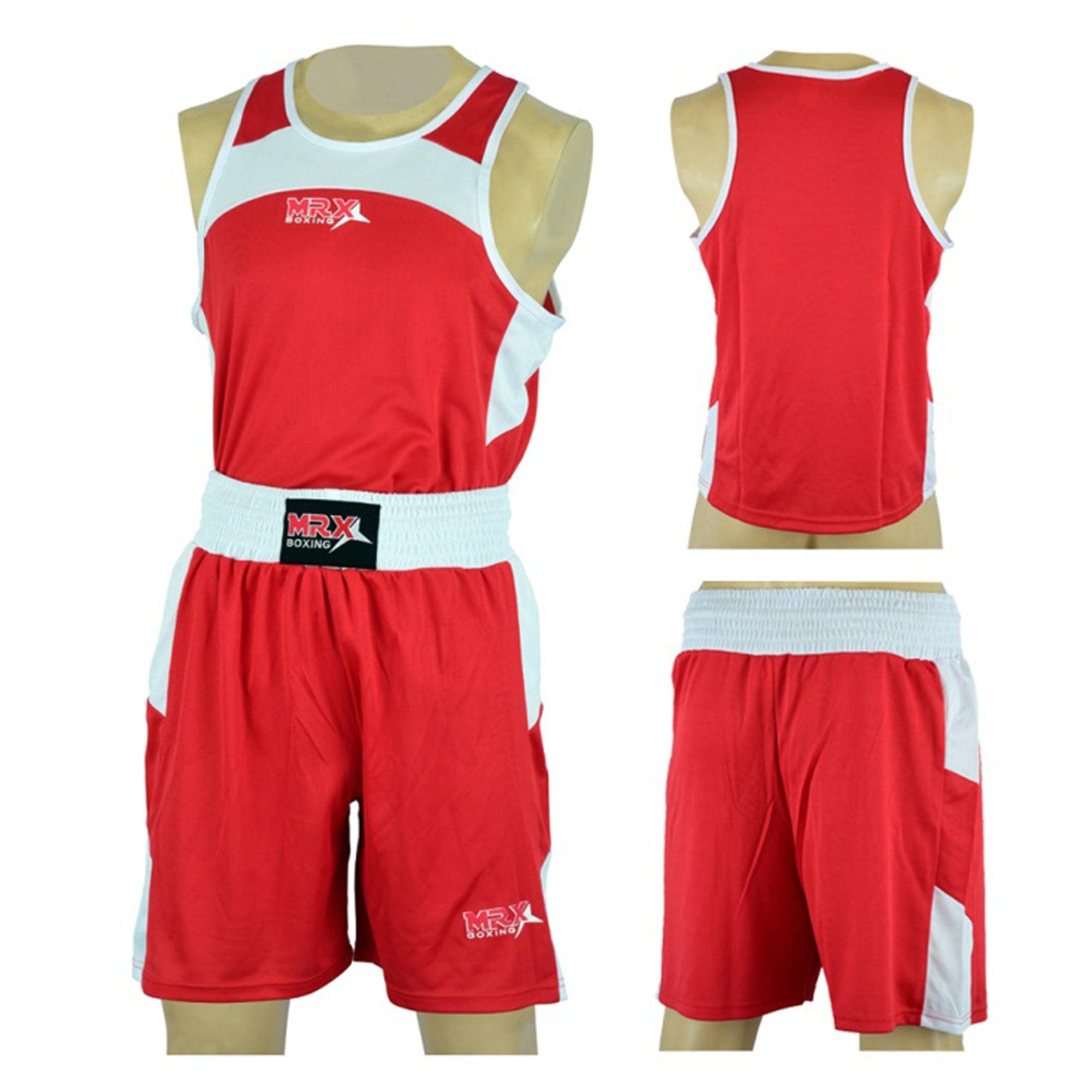 MRX Men's Boxing Uniform set for Training or Fighting Jersey & Shorts All Sizes - SJB-DIAMOND ELITES