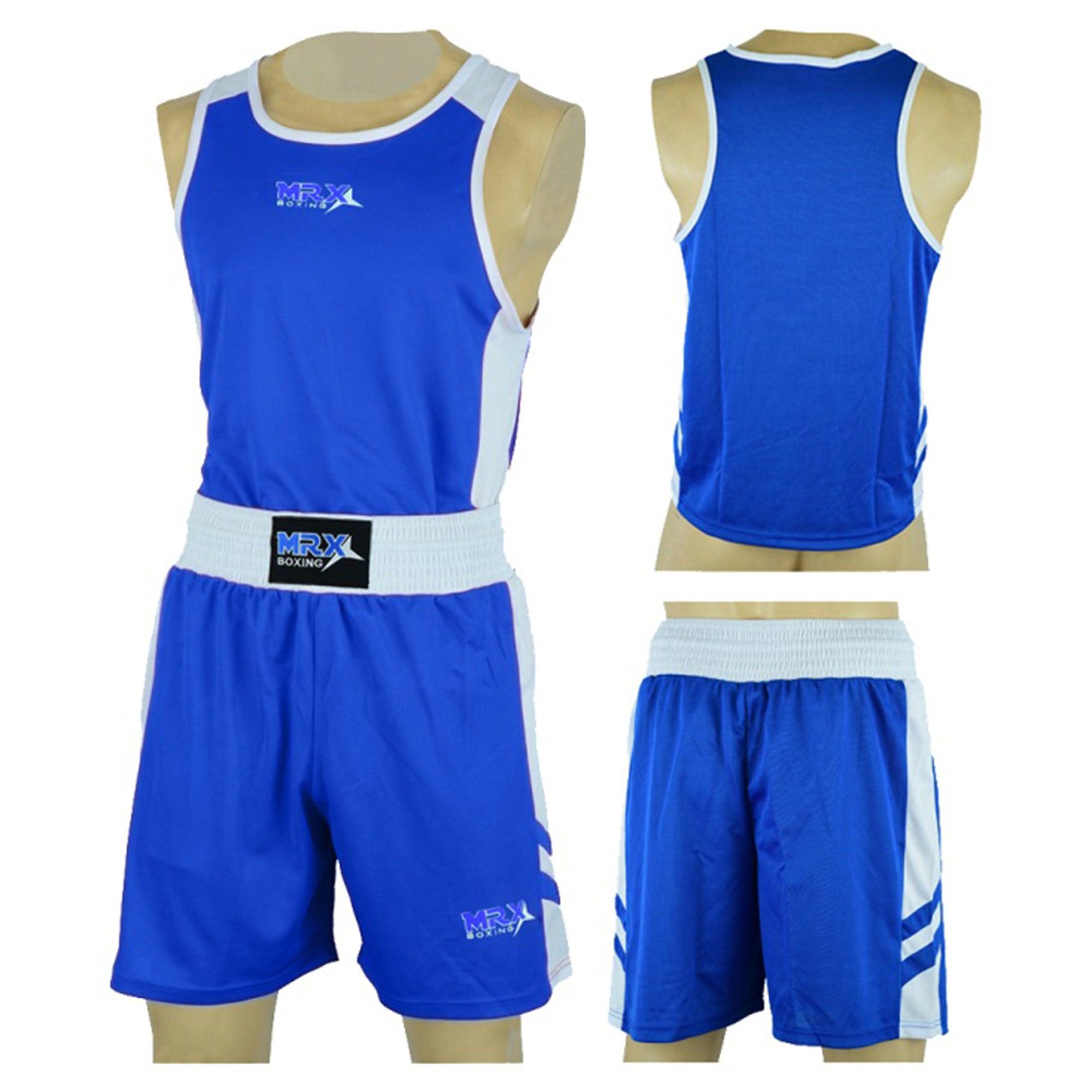 MRX Men's Boxing Uniform set for Training or Fighting Jersey & Shorts All Sizes - SJB-DIAMOND ELITES