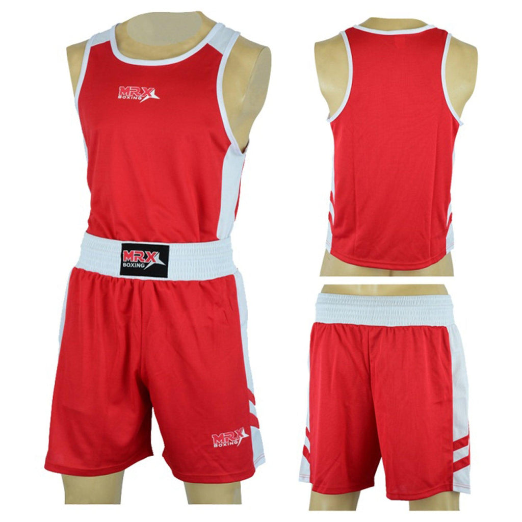 MRX Men's Boxing Uniform set for Training or Fighting Jersey & Shorts All Sizes - SJB-DIAMOND ELITES