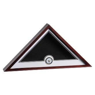 Navy Medallion Flag Display Case The Military Gift Store