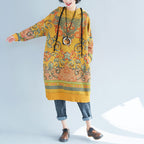 Women's printed long hoodie Pi-Mart