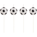 Soccer Pick Candles - 3" Tall - Set of 4 (100764)