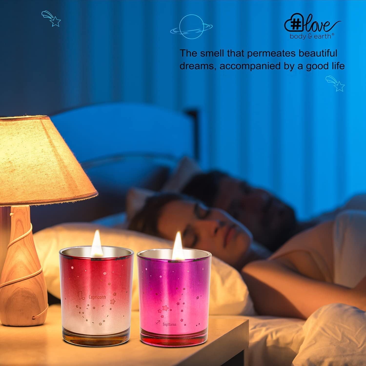Aromatherapy Scented Candle Christmas Gift Set, 4 Pack Soy Wax Candles for Home Scented - SJB-DIAMOND ELITES