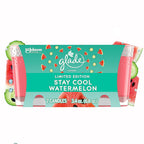 Glade Scented Candle Jar, Stay Cool Watermelon Scent, Infused with Essential Oils, Spring Limited Edition Fragrance, Positive Vibes Collection, 2 Candles, 3.4 Oz, 96 g each - SJB-DIAMOND ELITES