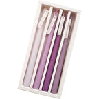 FCMSHAMD 10'' Lavender Scented Taper Candles - Soy Wax (4 Pack) - SJB-DIAMOND ELITES