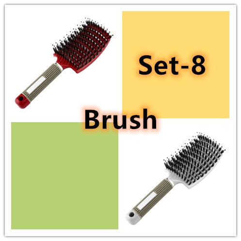 Hairbrush Anti Klit Brushy Haarborstel Women Detangler Hair Brush Bristle Nylon Scalp Massage  Teaser Hair Brush Comb Pi-Mart