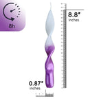 FCMSHAMD 8.8 inch Purple Candles Sticks -Dripless Taper(2 Pack)