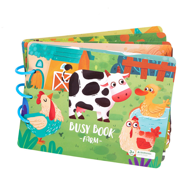 Children's Busy Book Educational Toys Repeated Paste Pi-Mart