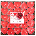 50Packs Heart Shaped Tealight Candles(25 x 2 layers),Romantic Love Unscented Tea Lights Candles,Dripless & Long Lasting Smokeless Mini Tealight Candles for Mood,Romantic Decor,Pool,Dinners,Home,Weddin - SJB-DIAMOND ELITES