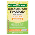 Spring Valley Extra-Strength Probiotic Vegetable Capsules; 30 Count EasyOptionXY LLC