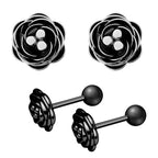 Exquisite zircon earring set Pi-Mart