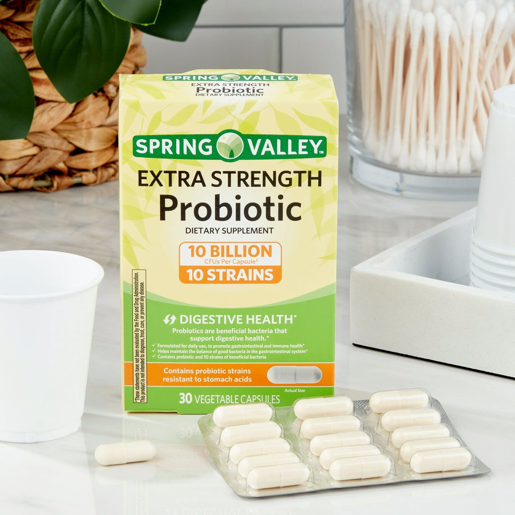 Spring Valley Extra-Strength Probiotic Vegetable Capsules; 30 Count EasyOptionXY LLC