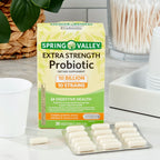 Spring Valley Extra-Strength Probiotic Vegetable Capsules; 30 Count EasyOptionXY LLC