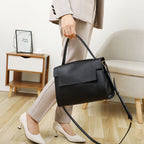 2025 S/S Genuine leather fashion messenger bag retro large capacity single shoulder handbag tote crossbody - SJB-DIAMOND ELITES