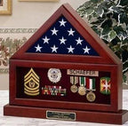 Flag and Pedestal Display Cases - 3'x5' flag The Military Gift Store