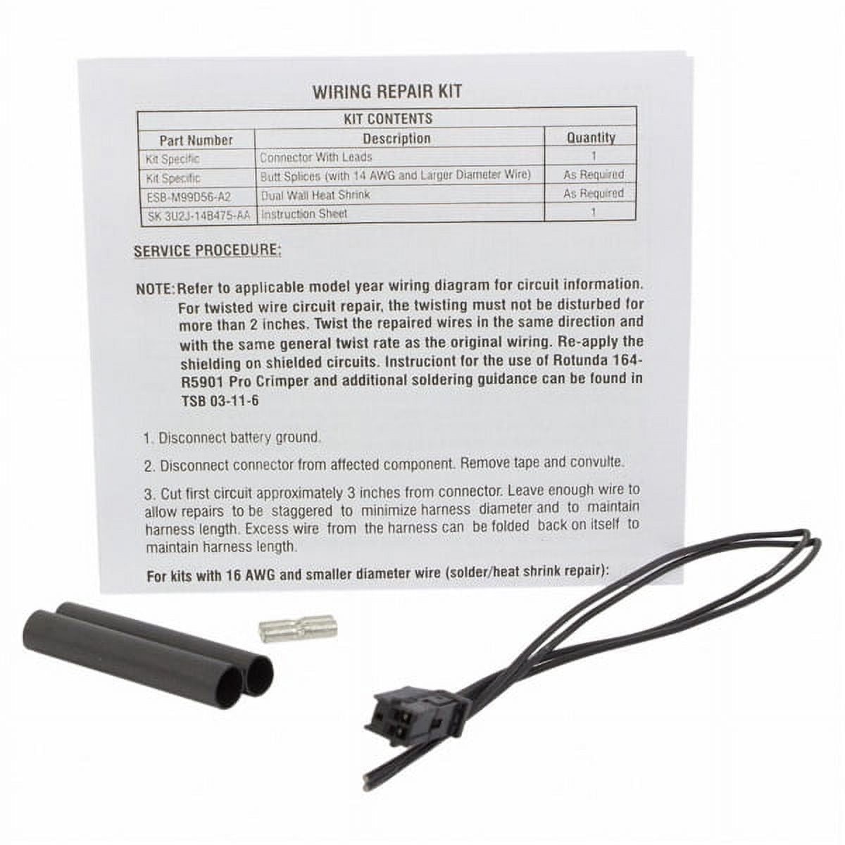 Motorcraft WPT-1412 Vanity Mirror Connector Fits select: 2015-2023 FORD F150, 2016-2019 FORD FUSION