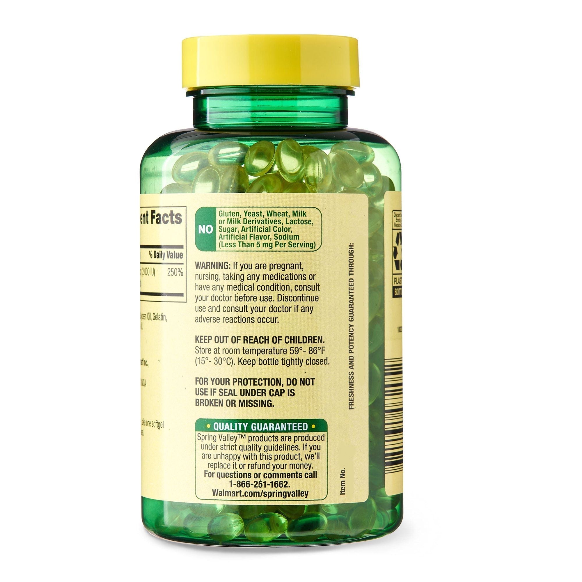 Spring Valley Vitamin D3 Supplement Softgels; 2000 IU; 400 Count EasyOptionXY LLC