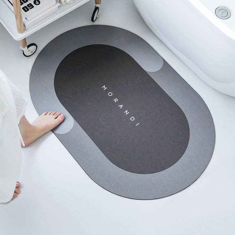 Diatom Mud Absorbent Pad Toilet Floor Mat Soft Non-slip Pi-Mart