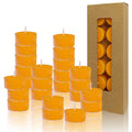 Beeswax Tealight Candles Handmade Candlesticks,24pcs Round Tea Light Candles Natural Bees Wax Tealight Candle Smokeless Candle Stciks for Spa Home Decor Party Gifts - SJB-DIAMOND ELITES