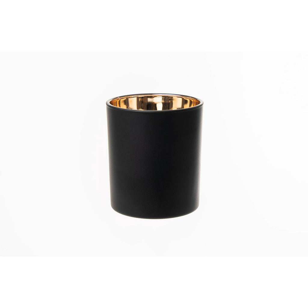 EOTW Candle Supply 10 oz. 12 Pack Empty Luxury Matte Black Copper Gold Reflective Jars for Candle Making. - SJB-DIAMOND ELITES