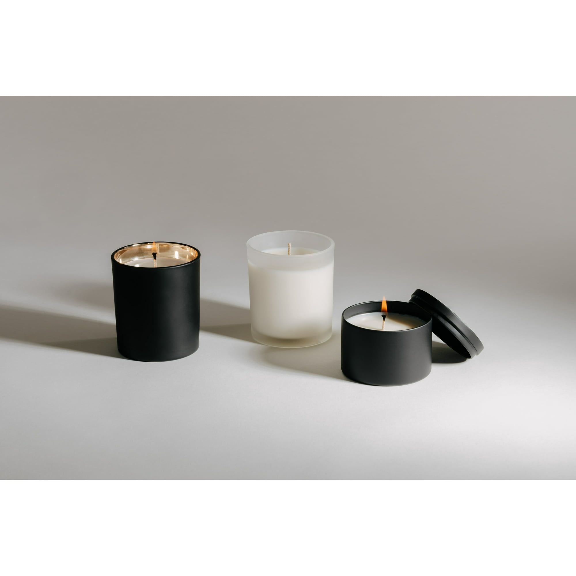 EOTW Candle Supply 10 oz. 12 Pack Empty Luxury Matte Black Copper Gold Reflective Jars for Candle Making. - SJB-DIAMOND ELITES