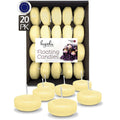 Hyoola 1.75 inch Round Unscented Ivory European Made Floating Candles, Paraffin Wax with Cotton Wicks, 20-Pack - SJB-DIAMOND ELITES