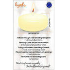Hyoola 1.75 inch Round Unscented Ivory European Made Floating Candles, Paraffin Wax with Cotton Wicks, 20-Pack - SJB-DIAMOND ELITES