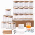 Goldarea Candle Making Kit,20Pcs 7oz Glass Candle Jars with Bamboo Lids and Making Supplies. - SJB-DIAMOND ELITES
